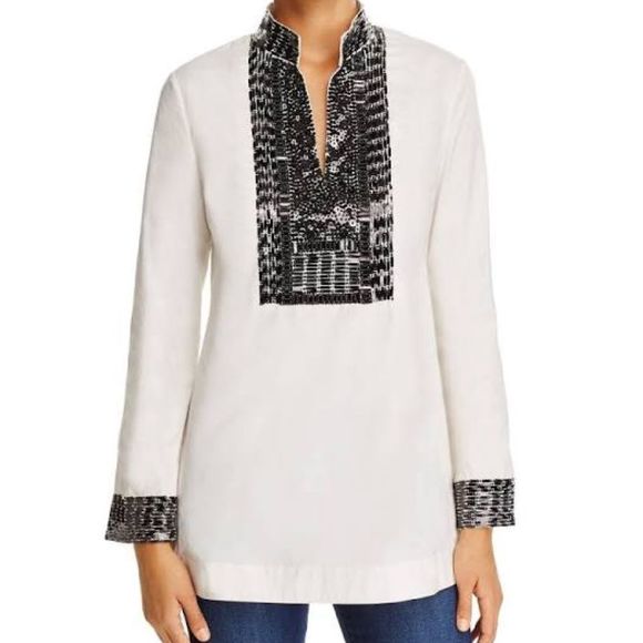Tory Burch Embellished 'Tory Tunic'🌺 NWT - Picture 3 of 13